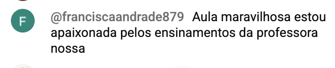 Depoimento de aluno Peptídeos Pro 4