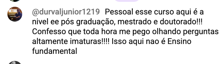 Depoimento de aluno Peptídeos Pro 9